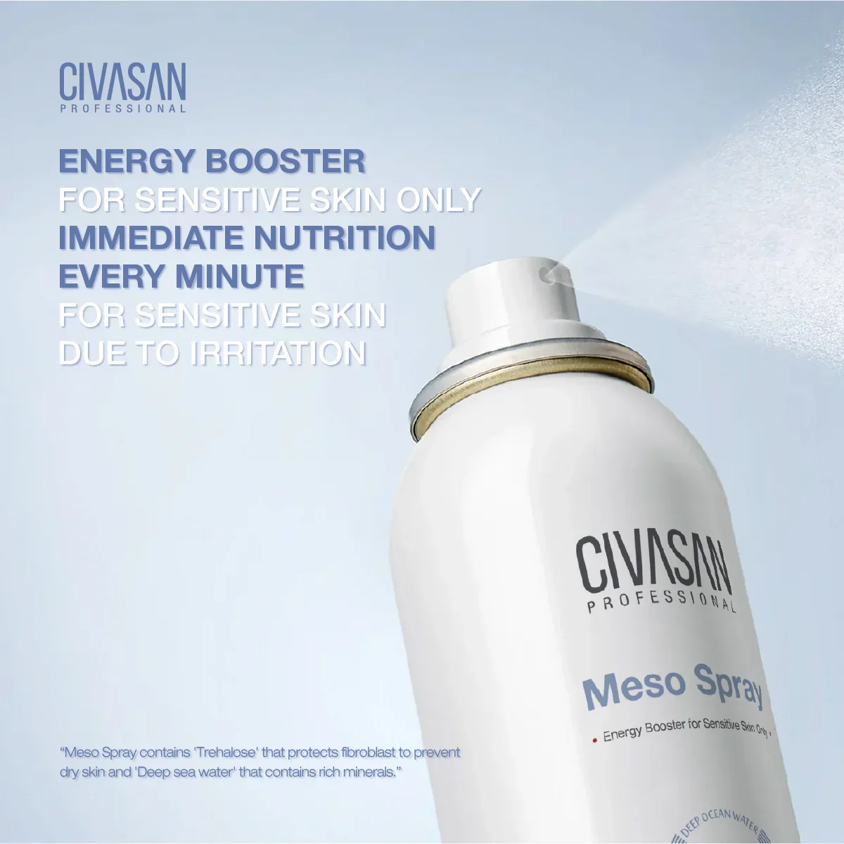CIVASAN Deep Sea Water Meso Spray | Hydration & Skin Recovery Mist